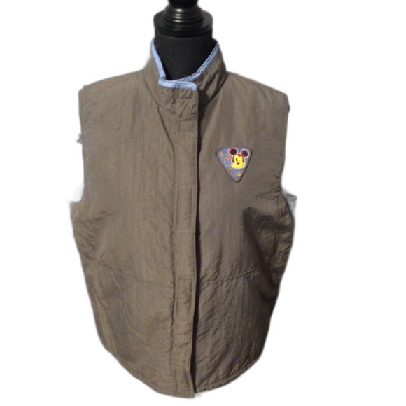 Disney 90s retro puffer vest VNC Lightweight Large L Unisex - Picture 1 of 6
